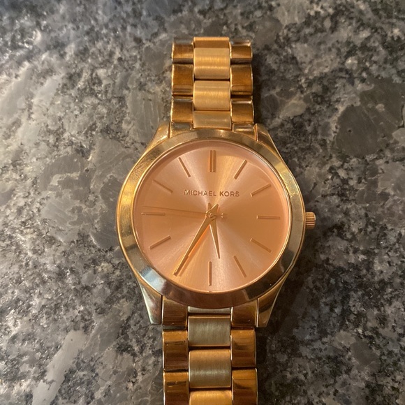 Oversized Slim Runway Rose Gold Tone Watch - Picture 5 of 8